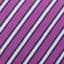 Women's Seashore Short Sleeve V Neck Allium Purple Stripe